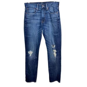 Lucky Brand Women's Wash Hemlock 121 Heritage Slim Distressed Jeans Size 28R